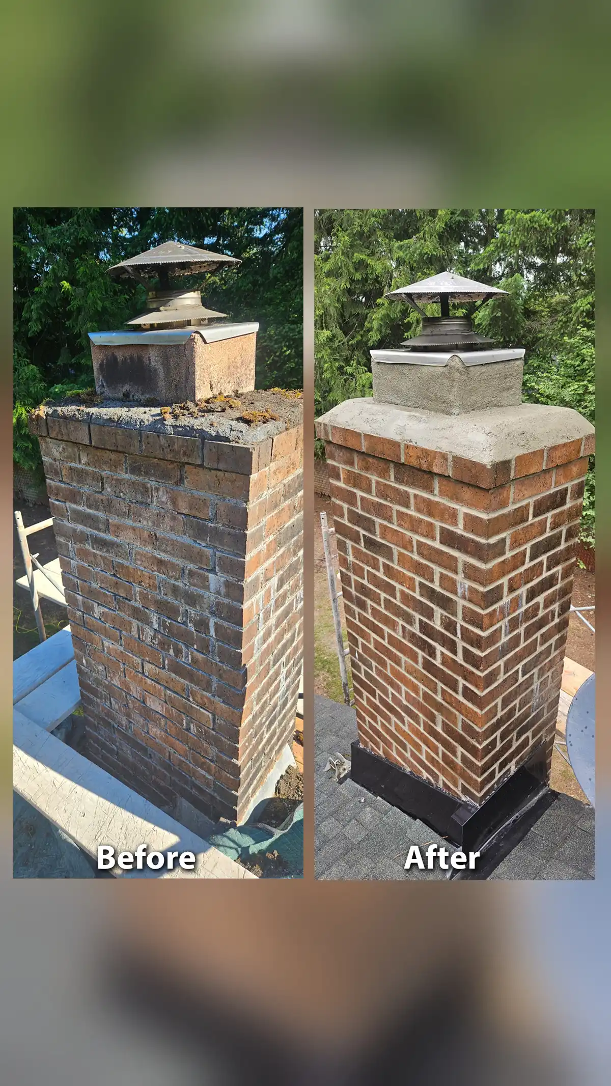 Chimney repair by SL Masonry LLC in Vancouver, WA